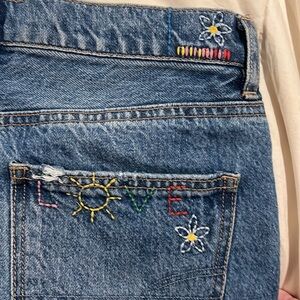 American Eagle Highest Rise Baggy Short, size 4